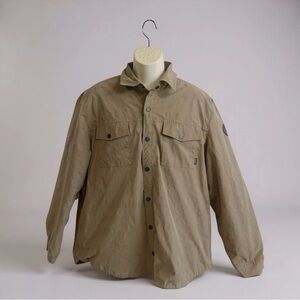 Eddie Bauer Men’s Khaki Jacket Size XXL Aztec Interior